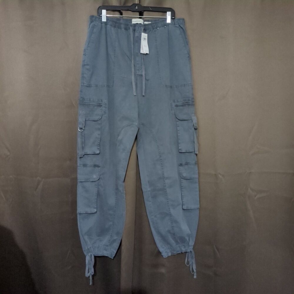 Abercrombie & Fitch Garment Dyed Women's Cargo Paratrooper Pants L Grunge NWT